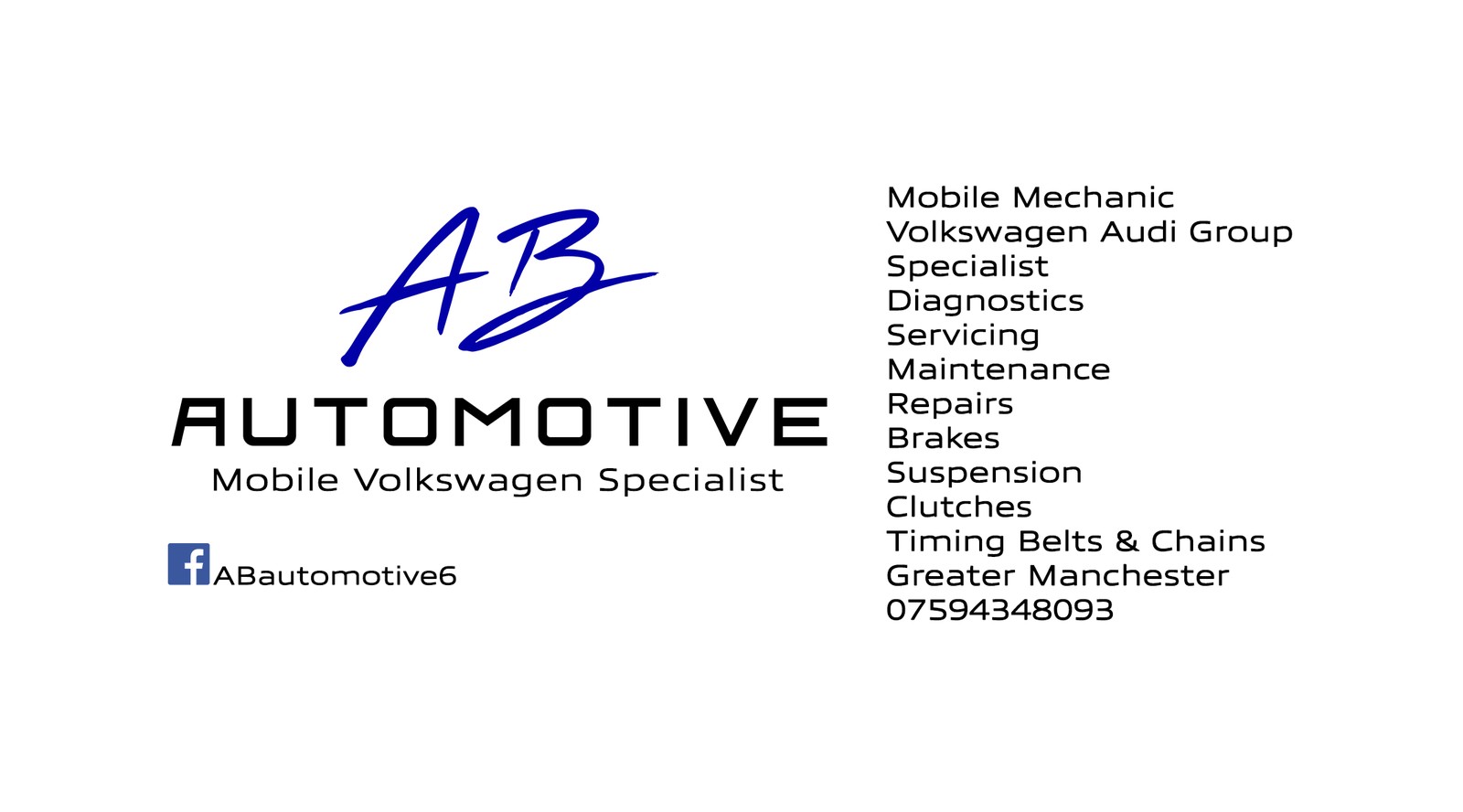 AB Automotive coverage across Greater Manchester
